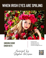 When Irish Eyes Are Smiling Unison choral sheet music cover